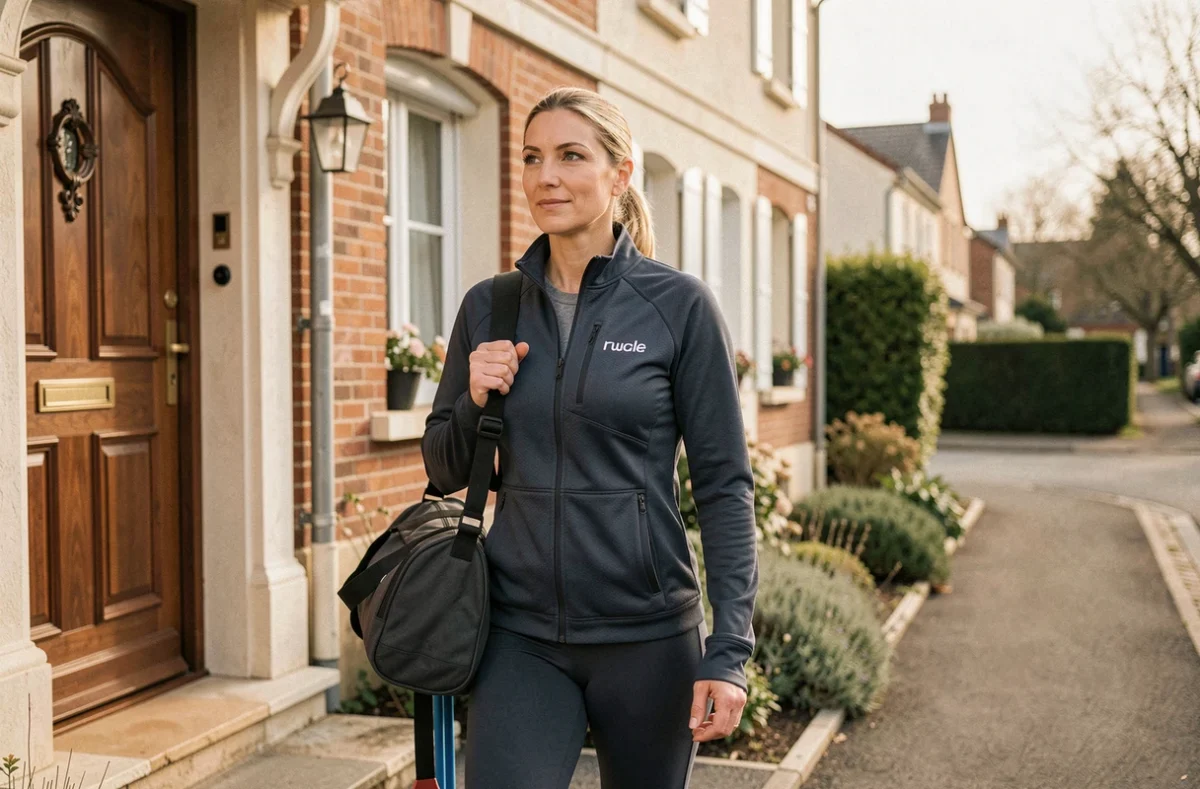 Coach Domicil'gym arrivant au domicile d'un client pour une séance de sport à domicile en Meurthe-et-Moselle