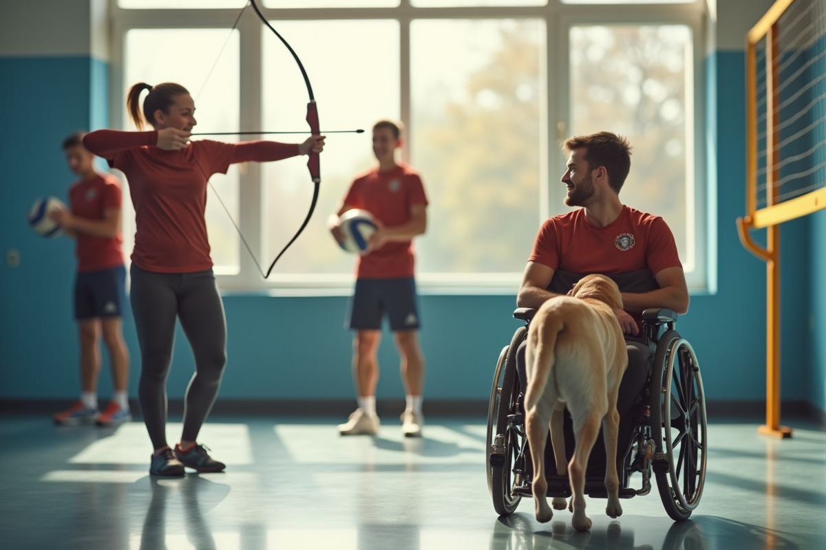 Athlètes paralympiques s
