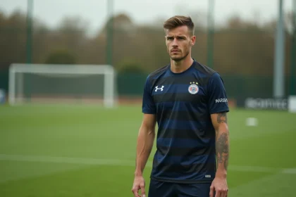 Joueur de l'Inter Milan en maillot d'entraînement sur le terrain avant la Coupe du monde des clubs 2026